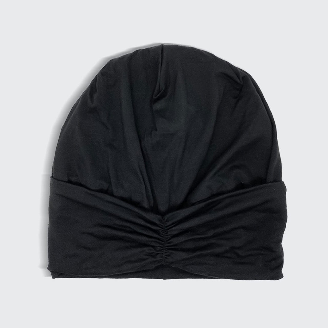 Bonnet de sommeil avec doublure en satin - Noir
