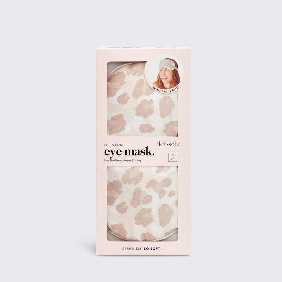Masque pour les Yeux Sommeil en Satin - Léopard