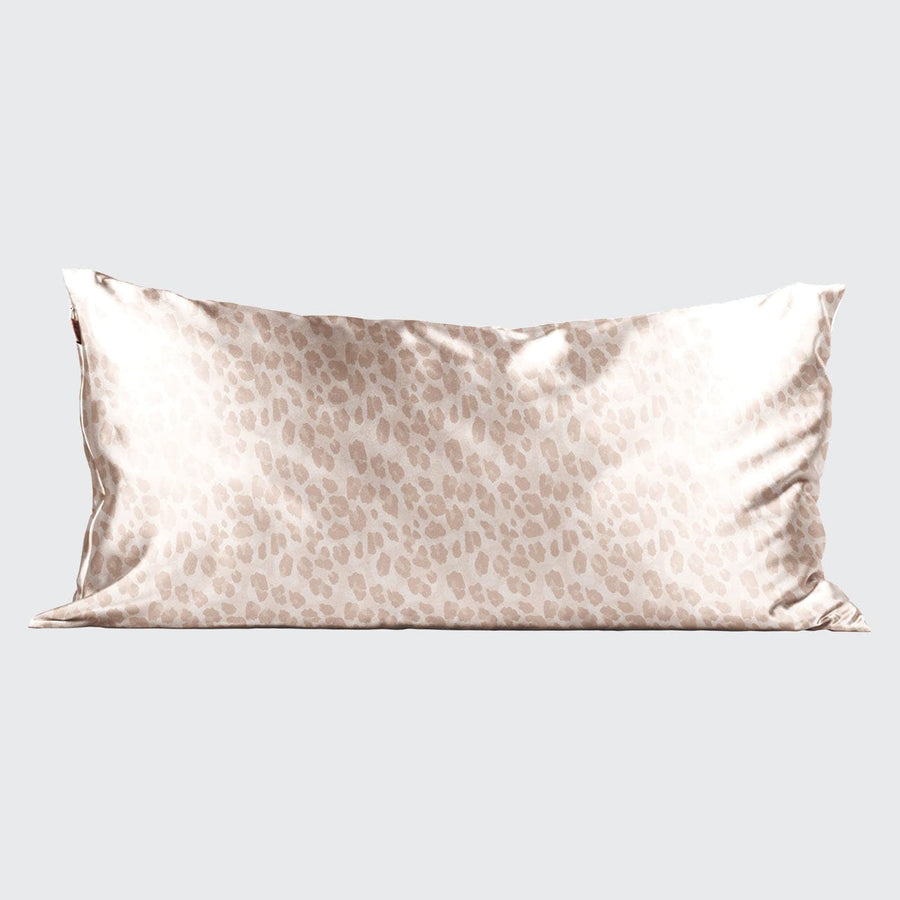 Luxe Satin Pillowcase & Eye Mask Bundle -  Leopard (King)