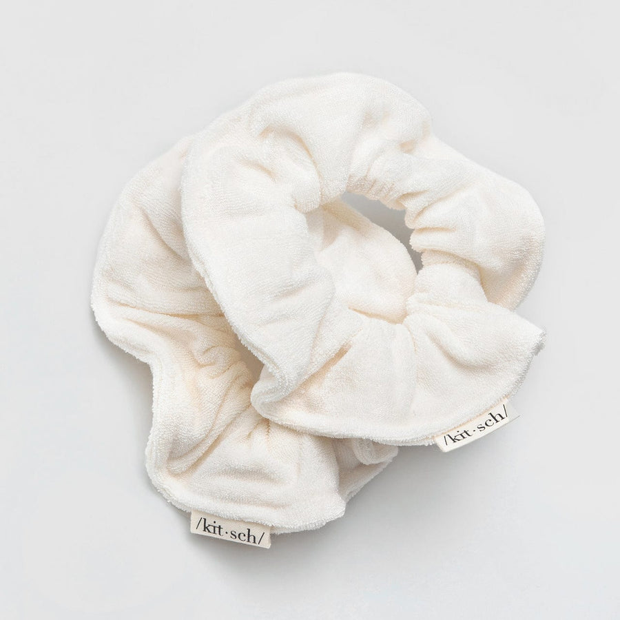 Towel Scrunchie 2 Pack - Eco White