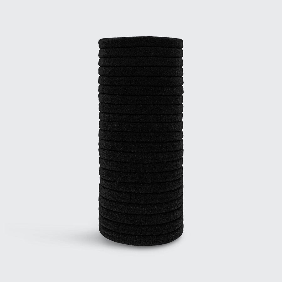 Élastiques standard en polyester recyclé 20 pièces - Noir