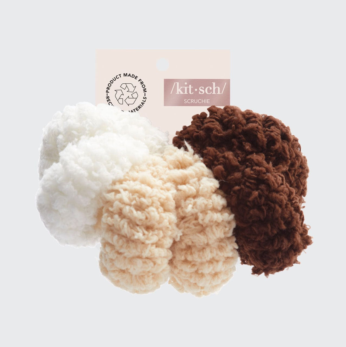 Organic Cotton Fluffy Ponies 6pc- Neutral Hair Accessories Hair Accessories 