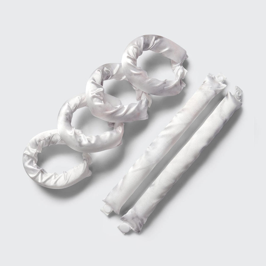 Heatless Curling Rollers 6pc- Soft Marble