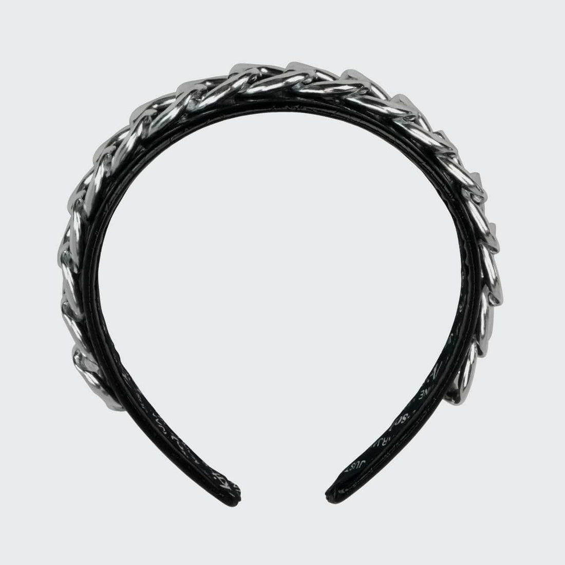 Patent Headband with Chain - Black