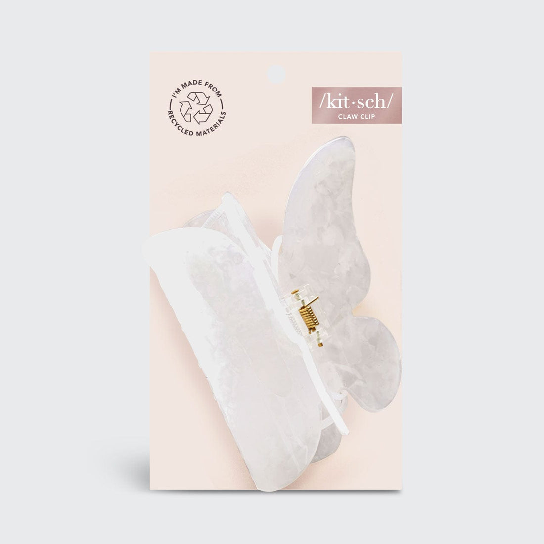 Umweltfreundlicher Klauenclip - Weißer Schmetterling