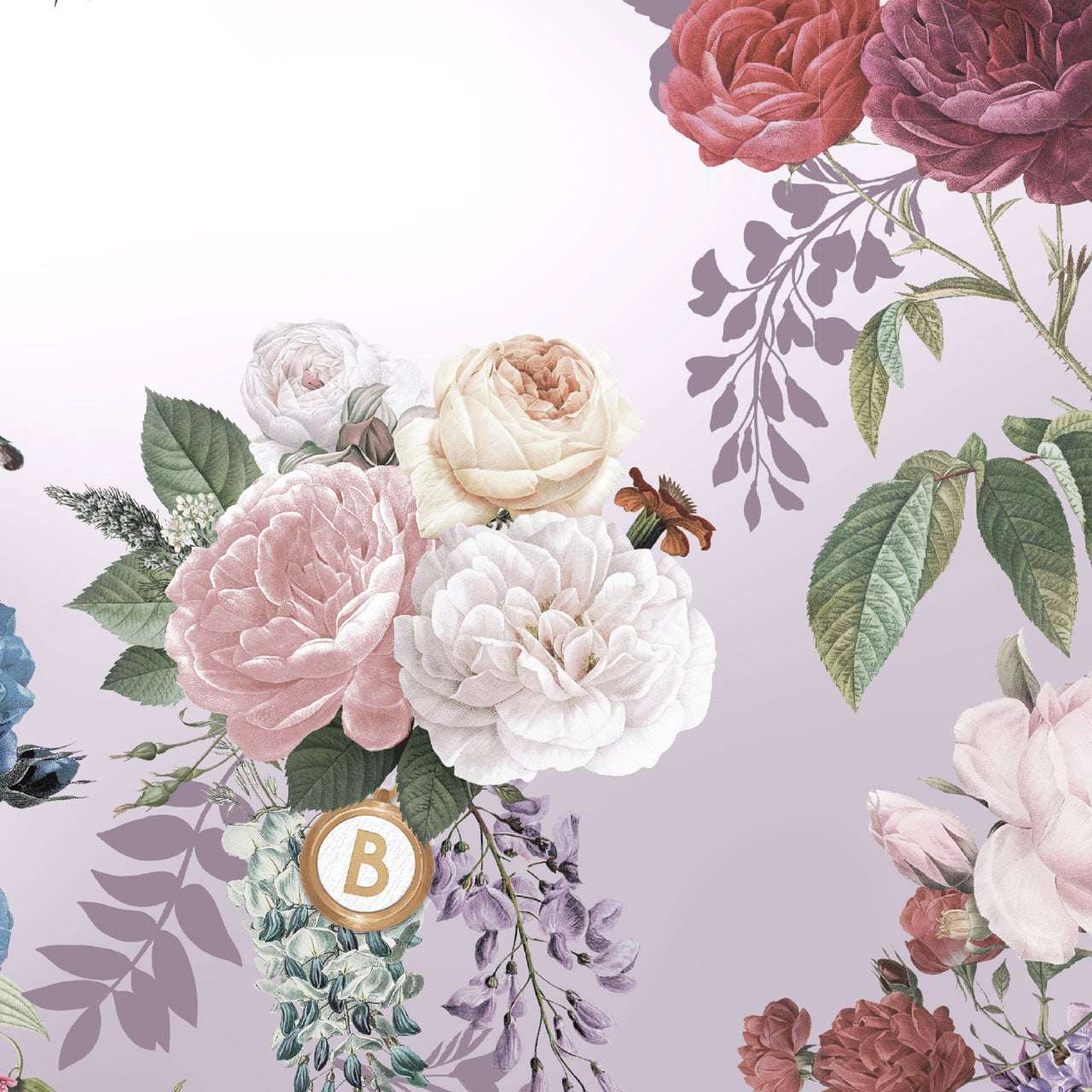 Bridgerton x Kitsch Satin-Kissenbezug – Blumen