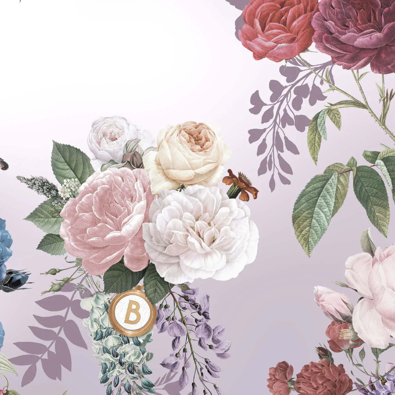 Bridgerton x Kitsch Satinumwickeltes Haartuch - Floral
