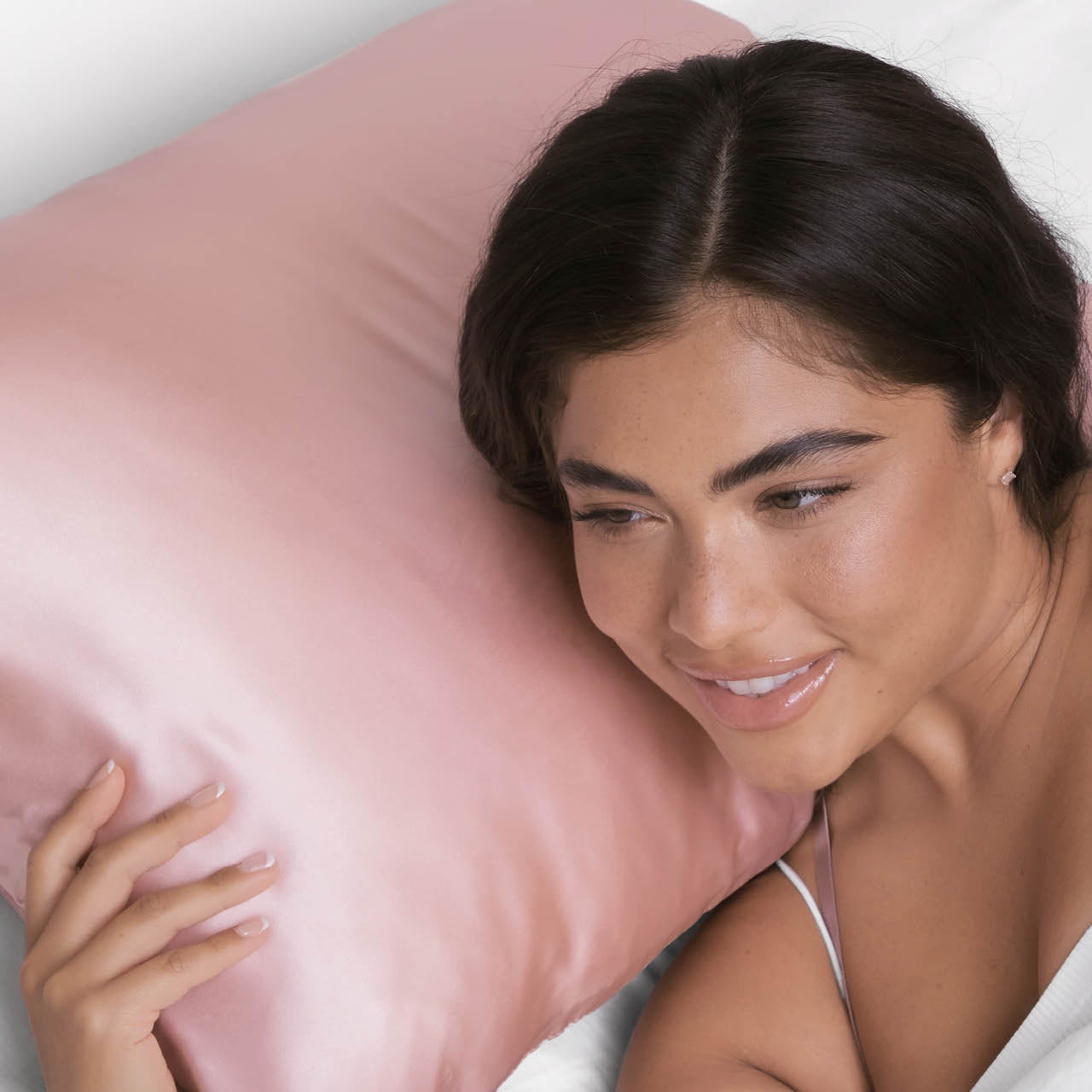 The Satin Pillowcase Set -Blush