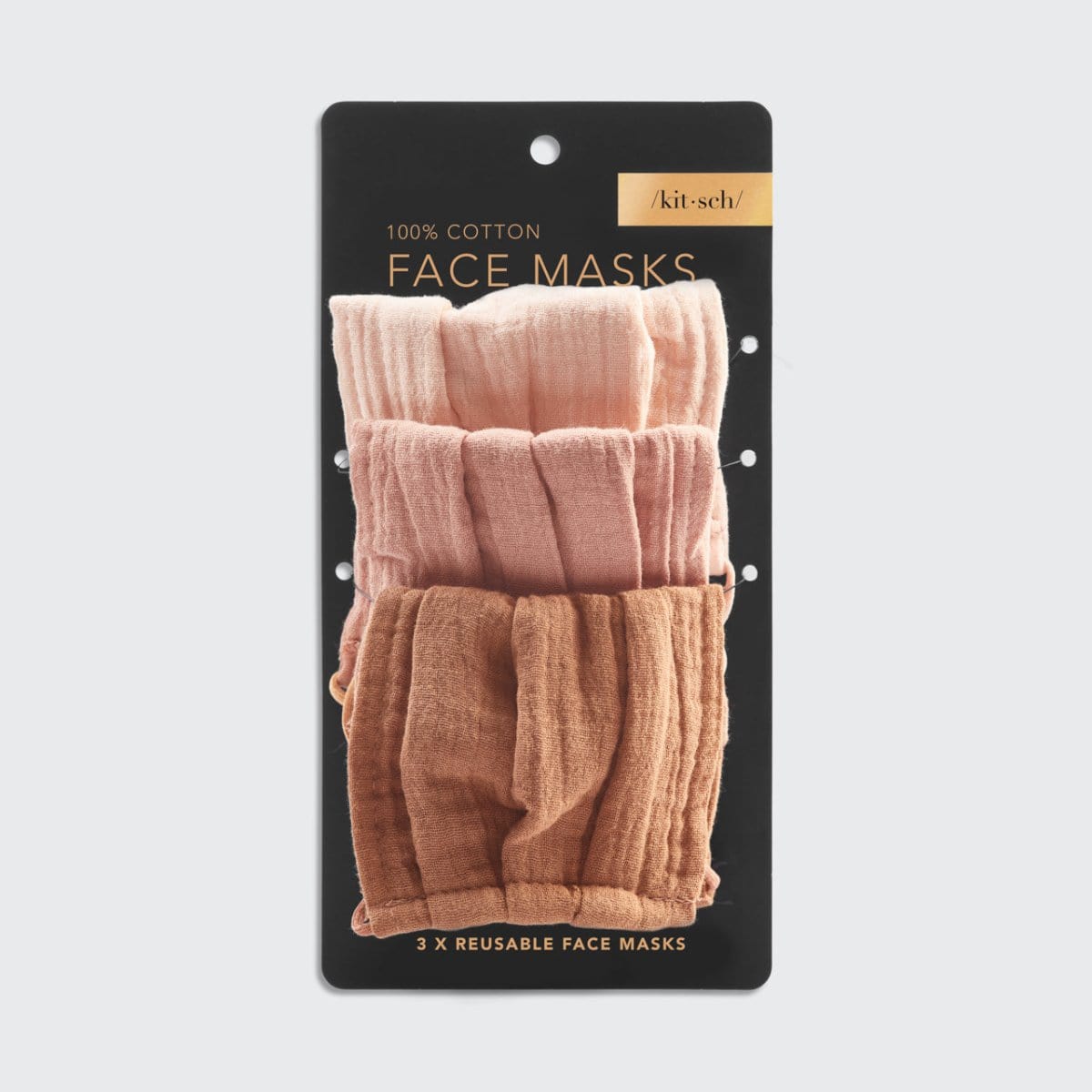 Cotton Face Mask Dusty Rose 3 Pack