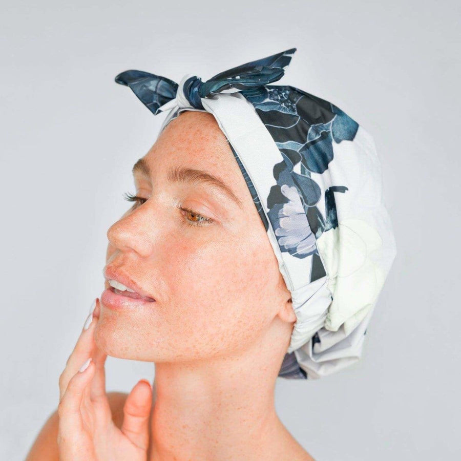 Eco-Friendly Floral Shower Cap & Hair Towel Bundle Bundles Bundles 